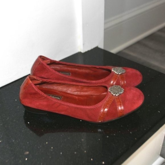 Brighton Shoes Brighton Dancer Suede Slip On Ballet Flats Poshmark